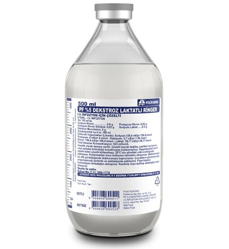 5 Dekstroz Laktatli Ringer Sise 500 Mlsetli 26768