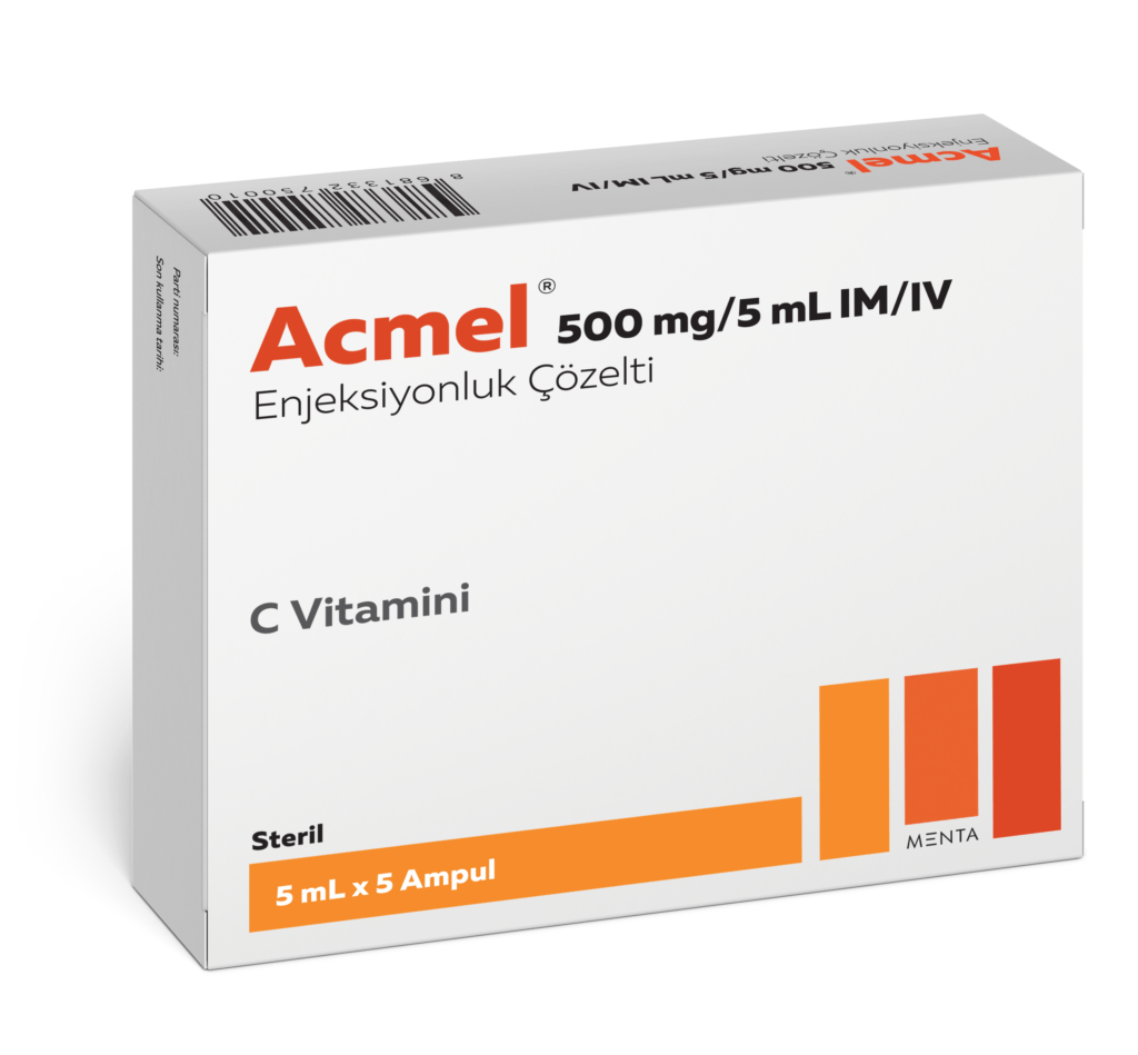 Acmel 500 Mg/5 Ml Iv Enjeksiyonluk Çözelti İçeren 5 Ampul 1 Acmel 500 Mg 5 Ml Iv Enjeksiyonluk Cozelti Iceren 5 Ampul 26850