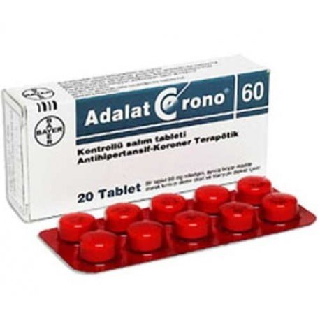 Adalat Crono 60 Mg 20 Kontrollu Salim Tableti 26899