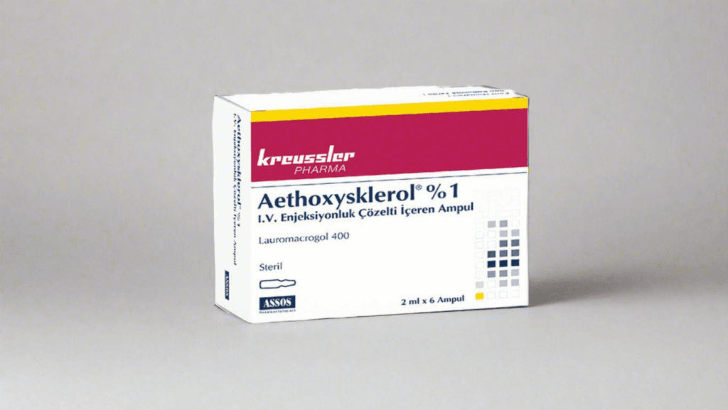 Aethoxysklerol %2 I.v. Enjeksiyonluk Çözelti İçeren Ampul ( 2 Ml X 6 Ampul ) 1 Aethoxysklerol 2 I.v. Enjeksiyonluk Cozelti Iceren Ampul 2 Ml X 6 Ampul 19253