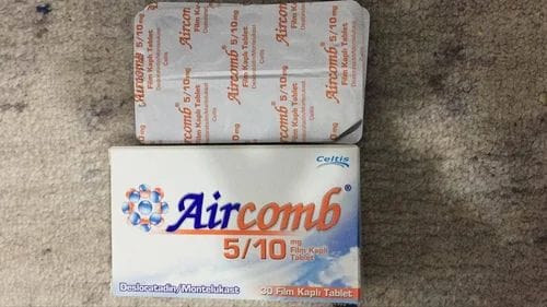 Aircomb 5/10 Mg 90 Film Kapli Tablet 1 Aircomb 5 10 Mg 90 Film Kapli Tablet 26995