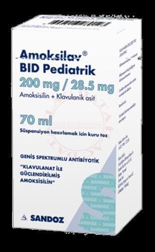 Aklav Bid 200 Mg/28,5 Mg Pediatrik Süspansiyon Hazırlamak İçin Kuru Toz (100 Ml) 1 Aklav Bid 200 Mg 285 Mg Pediatrik Suspansiyon Hazirlamak Icin Kuru Toz 100 Ml 19291
