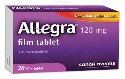 Allegra 120 Mg 20 Film Tablet 1 Allegra 120 Mg 20 Film Tablet 19348