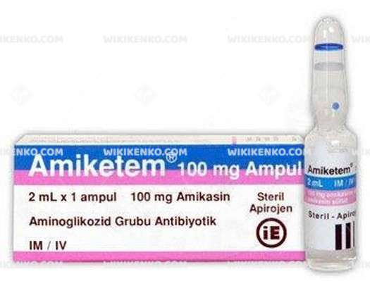Amiketem 2 Ml 100 Mg 1 Ampul 1 Amiketem 2 Ml 100 Mg 1 Ampul 27198