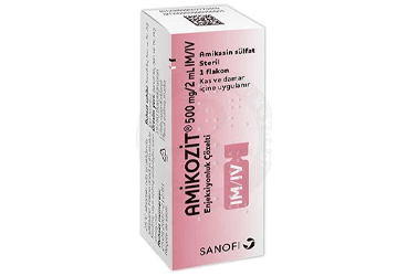 Amikozit 500 Mg Im/Iv Enj. Coz. Iceren Flakon, 1 Flakon 1 Amikozit 500 Mg Im Iv Enj. Coz. Iceren Flakon 1 Flakon 19426
