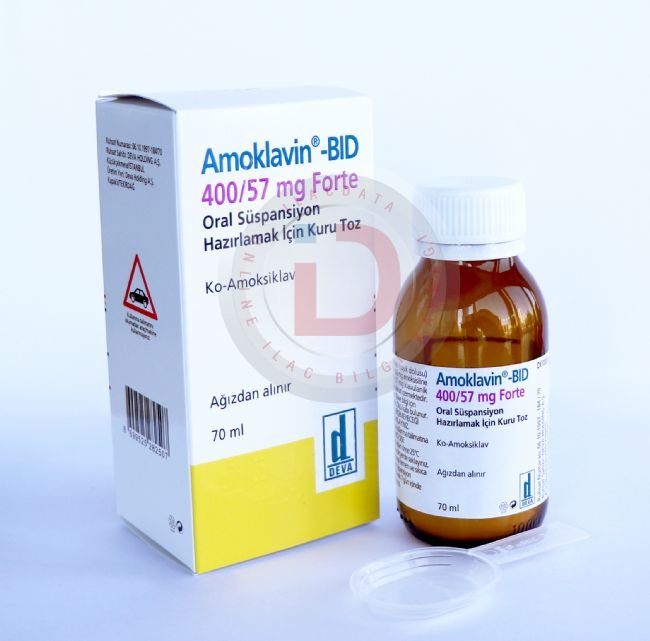 Amoklavin Bid 400/57 Mg 70 Ml Süspansiyon 1 Amoklavin Bid 400 57 Mg 70 Ml Suspansiyon 19441