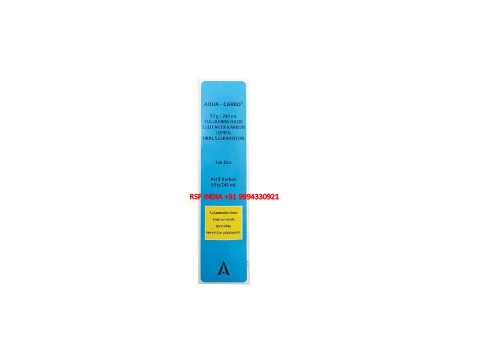 Aqua Carbo 50 G 240 Ml Kullanima Hazir Sulu Aktif Karbon Iceren Suspansiyon 27371