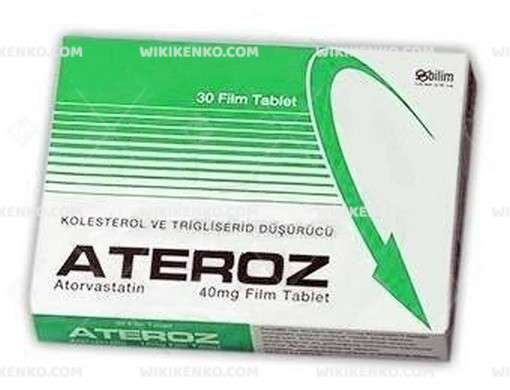 Ateroz 40 Mg 30 Film Tablet 1 Ateroz 40 Mg 30 Film Tablet 19653
