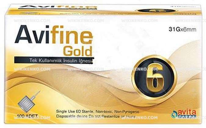 Avifine 6 Mm 31 G Tek Kullanimlik Insulin İğnesi 1 Avifine 6Mm 31G Tek Kullanimlik Insulin Ignesi 19702