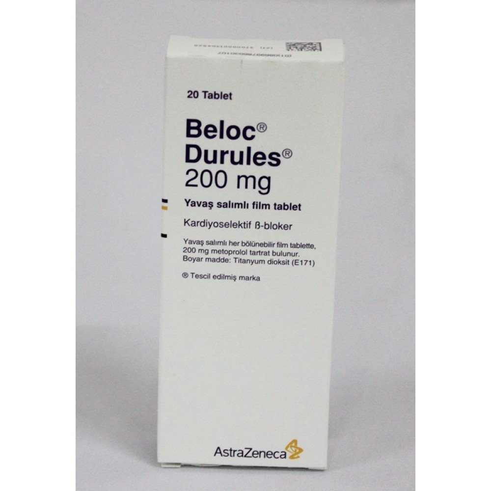 Beloc Durules 200 Mg 20 Tablet 1 Beloc Durules 200 Mg 20 Tablet 27703