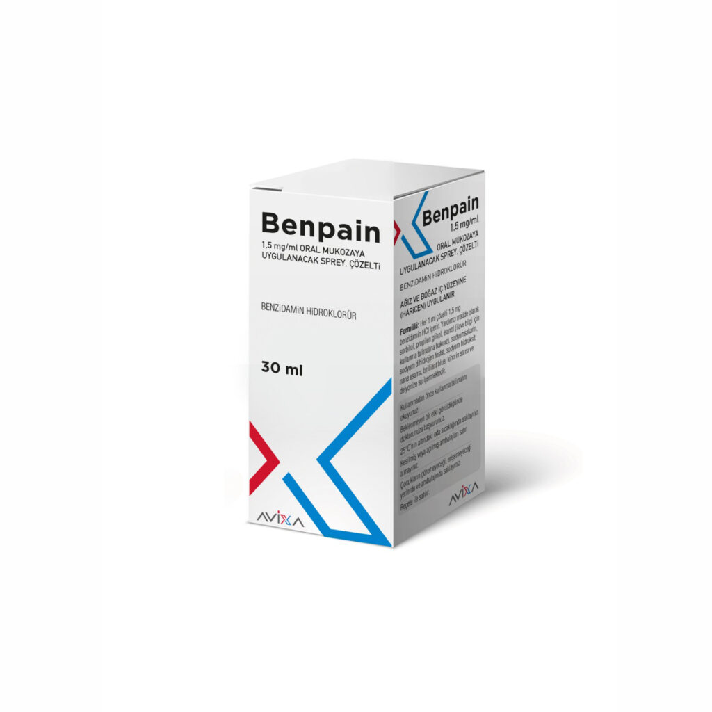 Benpain Trio %0,15 + %0,12 + %0,05 Oral Sprey (30 Ml) 1 Benpain Trio 015 012 005 Oral Sprey 30 Ml 19893