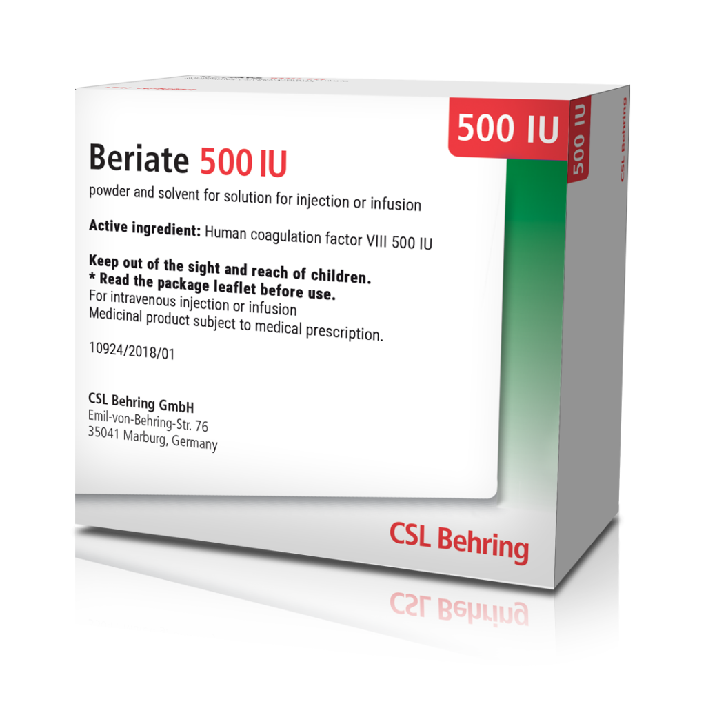 Beriate P Faktor Viii 500 Iu 1 Flakon 27754