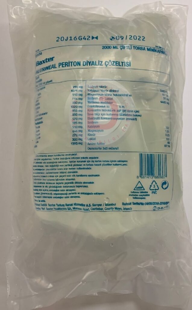 Bioperitonal Diyaliz Solusyonu 3.86 2000 Ml Solusyon 27859