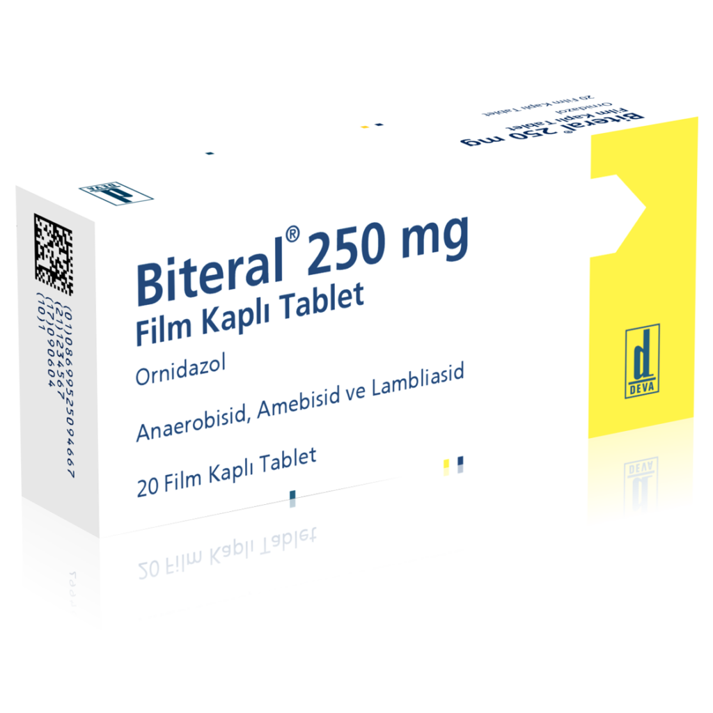 Biteral 250 Mg 20 Film Kapli Tablet 1 Biteral 250 Mg 20 Film Kapli Tablet 20086