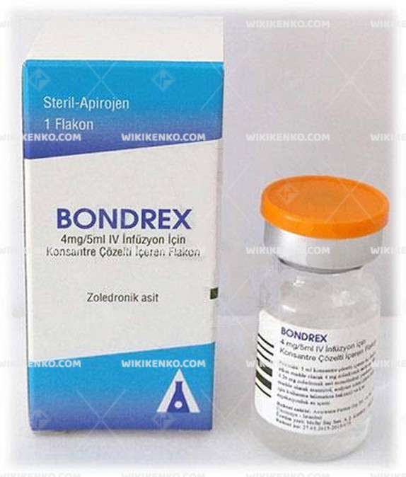 Bondrex 4 Mg/5 Ml Iv İnfüzyon İçin Konsantre Çözelti İçeren 1 Flakon 1 Bondrex 4 Mg 5 Ml Iv Infuzyon Icin Konsantre Cozelti Iceren 1 Flakon 27910