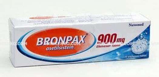 Bronpax 900 Mg 20 Efervesan Tablet 1 Bronpax 900 Mg 20 Efervesan Tablet 27973