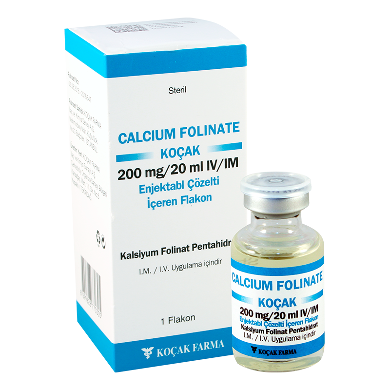 Calcium Folinate Kocak 200 Mg/20 Ml Iv/Im Enjektabl Cozelti Iceren Flakon 1 Calcium Folinate Kocak 200 Mg 20 Ml Iv Im Enjektabl Cozelti Iceren Flakon 28059