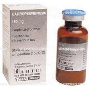 Carboplatin Teva 150 Mg/15 Ml Iv Inf. Icin Konsantre Coz. Iceren Flakon 1 Carboplatin Teva 150 Mg 15 Ml Iv Inf. Icin Konsantre Coz. Iceren Flakon 28139