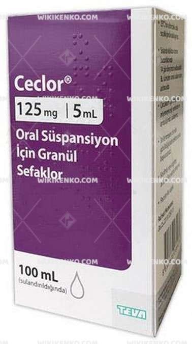 Ceclor 125 Mg Oral Suspansiyon Icin Granul 28211
