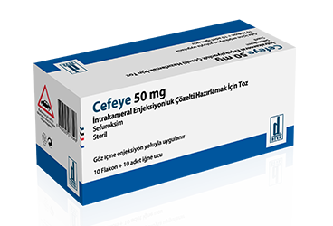 Cefeye 50 Mg Intrakameral Enjeksiyonluk Çözelti Hazırlamak İçin Toz (10 Flakon) 1 Cefeye 50 Mg Intrakameral Enjeksiyonluk Cozelti Hazirlamak Icin Toz 10 Flakon 20361