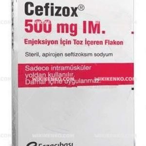 Cefizox 500 Mg Im Enj. İçin Toz İçeren Flakon 1 Cefizox 500 Mg Im Enj. Icin Toz Iceren Flakon 28265