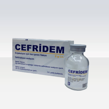 Cefridem 2 Gr I.v.enjeksiyon Icin Toz Iceren Flakon 28301