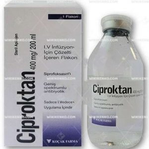 Ciproktan 400 Mg/200 Ml Iv Inf.coz.iceren Flakon 1 Ciproktan 400 Mg 200 Ml Iv Inf.coz .Iceren Flakon 28408