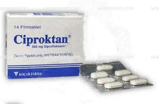 Ciproktan 500 Mg 14 Film Tablet 1 Ciproktan 500 Mg 14 Film Tablet 28410