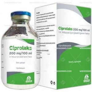 Ciprolaks 200 Mg/100 Ml Iv Inf.coz.iceren Flakon 1 Ciprolaks 200 Mg 100 Ml Iv Inf.coz .Iceren Flakon 28412