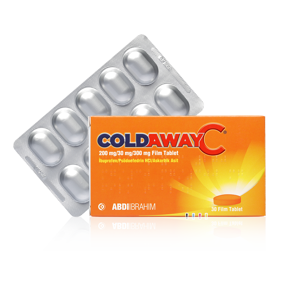 Coldaway C 200 Mg/30 Mg/300 Mg Fi̇lm Tablet (30 Tablet) 1 Coldaway C 200 Mg 30 Mg 300 Mg Film Tablet 30 Tablet 20561