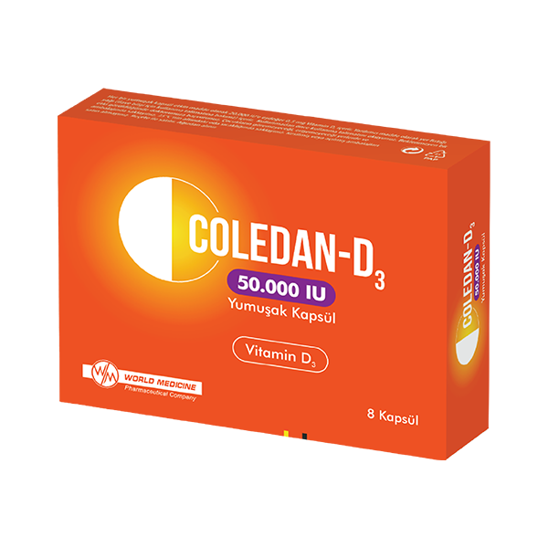 Coledan-D3 50.000 Iu Yumusak Kapsul (8 Kapsul) 1 Coledan D3 50.000 Iu Yumusak Kapsul 8 Kapsul 20569