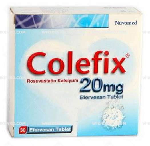 Colefix 20 Mg 30 Efervesan Tablet 1 Colefix 20 Mg 30 Efervesan Tablet 28543