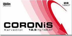 Coronis 12,5 Mg 84 Tablet 1 Coronis 125 Mg 84 Tablet 28627