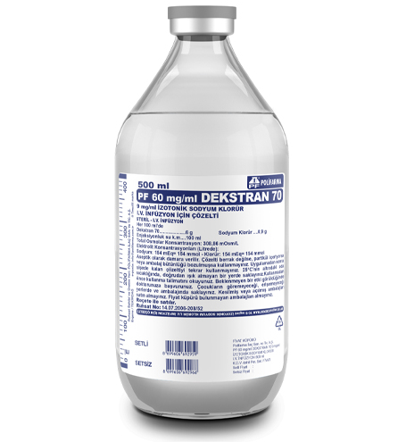 Dekstran 70 Izotonik Solusyon 1000 Ml (Cam Sise) Setsiz 1 Dekstran 70 Izotonik Solusyon 1000 Ml Cam Sise Setsiz 20755