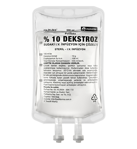 Dekstroz Sudaki Hipertonik Solusyon 500 Ml Setli Sise 19013