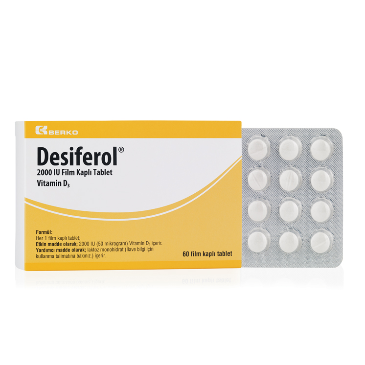 Desiferol 2000 Iu 60 Film Kapli Tablet 1 Desiferol 2000 Iu 60 Film Kapli Tablet 20853