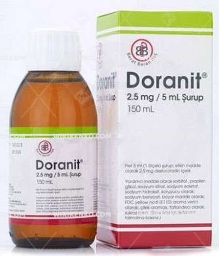 Doranit 2,5 Mg/5 Ml 150 Ml Şurup 1 Doranit 25 Mg 5 Ml 150 Ml Surup 21099