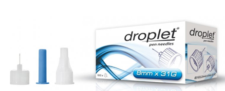 Droplet Pen Needles Insulin Kalem Igne Ucu 31G X 6Mm 29225