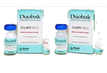 Duobak 1000 Mg/500 Mg I.m. Enjeksiyonluk Cozelti Hazirlamak Icin Toz Ve Cozucu (1 Flakon) 1 Duobak 1000 Mg 500 Mg I.m. Enjeksiyonluk Cozelti Hazirlamak Icin Toz Ve Cozucu 1 Flakon 29251