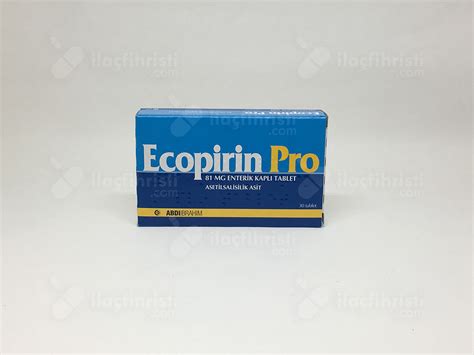 Ecopirin Pro 81 Mg 30 Enterik Kapli Tablet 1 Ecopirin Pro 81 Mg 30 Enterik Kapli Tablet 21241
