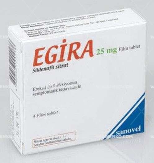 Egira 25 Mg 4 Film Tablet 1 Egira 25 Mg 4 Film Tablet 29366