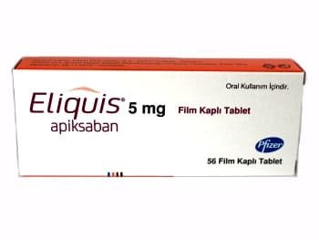 Eliquis 2,5 Mg 60 Film Kaplı Tablet 1 Eliquis 25 Mg 60 Film Kapli Tablet 29391