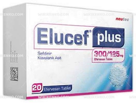 Elucef Plus 300/125 Mg 20 Efervesan Tablet 1 Elucef Plus 300 125 Mg 20 Efervesan Tablet 29420