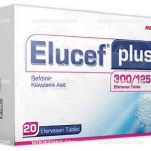 Elucef Plus 600/125 Mg 10 Efervesan Tablet 1 Elucef Plus 600 125 Mg 10 Efervesan Tablet 29422