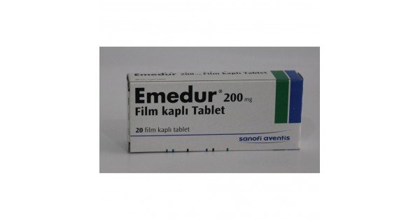 Emedur 200 Mg Film Kaplı Tablet (20 Tablet) 1 Emedur 200 Mg Film Kapli Tablet 20 Tablet 21311