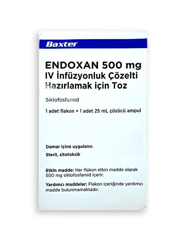 Endoxan 500 Mg Iv İnfüzyonluk Çözelti Hazırlamak İçin Toz 1 Endoxan 500 Mg Iv Infuzyonluk Cozelti Hazirlamak Icin Toz 21345