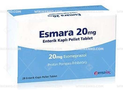 Esmara 20 Mg 28 Enterik Kaplı Tablet 1 Esmara 20 Mg 28 Enterik Kapli Tablet 29618