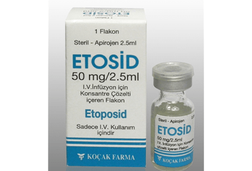 Etoposid Ebewe 50 Mg/2,5 Ml Iv İnf. İçin Kon. Çöz. İçeren Flakon 1 Etoposid Ebewe 50 Mg 25 Ml Iv Inf. Icin Kon. Coz. Iceren Flakon 29679