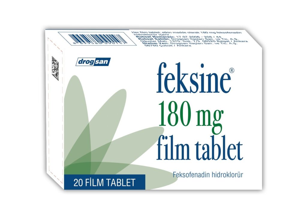 Feksine 180 Mg Film Kapli Tablet (20 Tablet) 1 Feksine 180 Mg Film Kapli Tablet 20 Tablet 21616