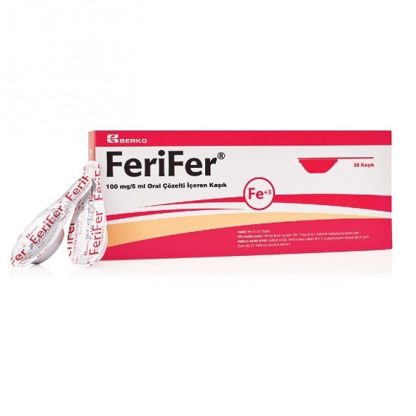 Ferifer 100 Mg 5 Ml Oral Cozelti Iceren 10 Kasik 29847
